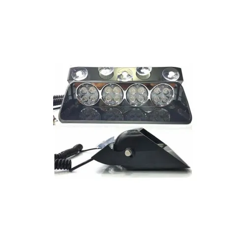 Lampa LED stroboscopica parbriz 12V cu ventuze diverse culori — imaginea 2