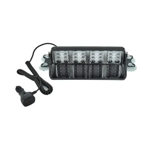 Lampa LED stroboscopica pentru parbriz ROSU-ALBASTRU 48W