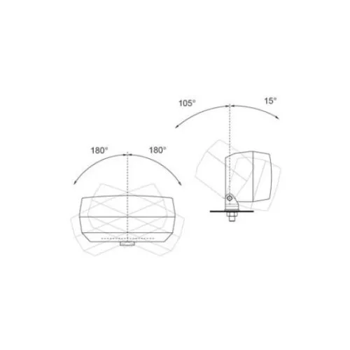Lampa mers inapoi Wesem 140x75 mm 12V/24V 21W cu un surub — imaginea 2