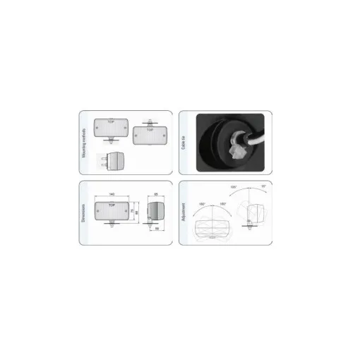 Lampa mers inapoi Wesem 140x75 mm 12V/24V 21W cu un surub — imaginea 5