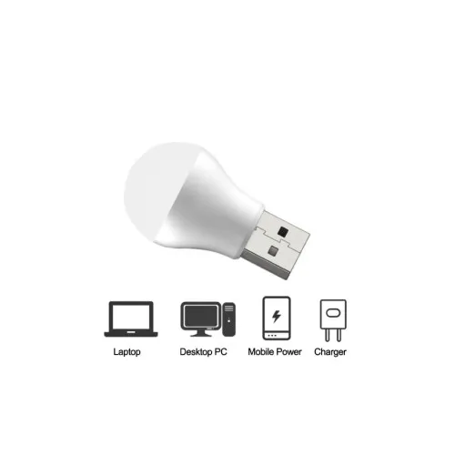 Lampa mini bec LED USB — imaginea 3
