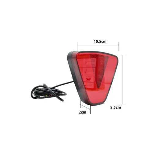 Lampa pozitie si stop frana LED F1 lumina neon rosie cu joc de lumini 12V — imaginea 3