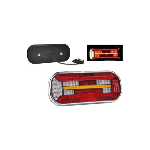 Lampa spate 302x130, LED, 6 functii, stanga, ceata, Fristom L — imaginea 2