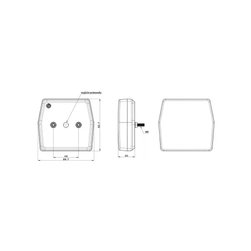 Lampa spate auto LED 3 functii pozitie frana semnalizare 99.6x93 mm 12-24V Fristom — imaginea 6