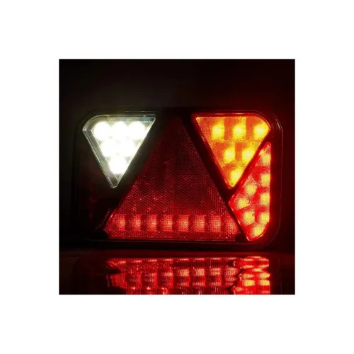 Lampa spate auto LED 5 functii frana semnalizare pozitie mers inapoi 200x130 mm 12V Fristom P NT COF — imaginea 2