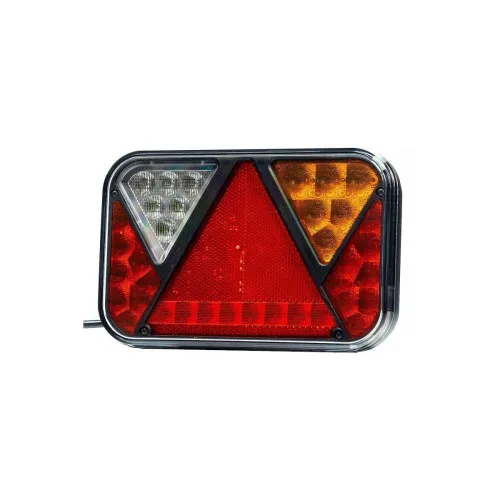 Lampa spate auto LED 5 functii frana semnalizare pozitie mers inapoi 200x130 mm 12V Fristom P NT COF