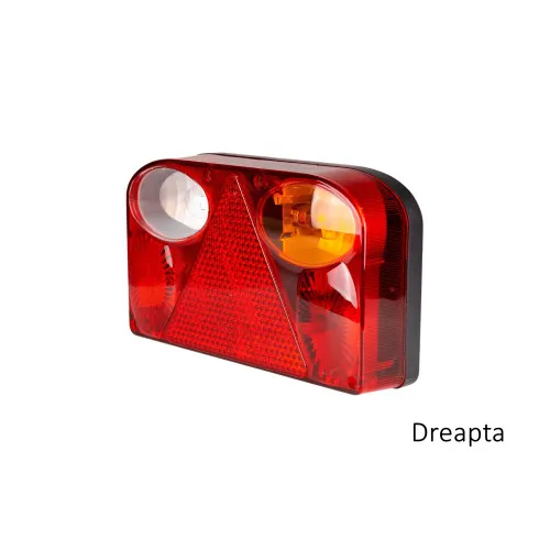 Lampa spate auto/remorca stanga sau dreapta cu becuri 12V stop, semnalizare, pozitie, mers inapoi sau ceata si iluminare numar — imaginea 2