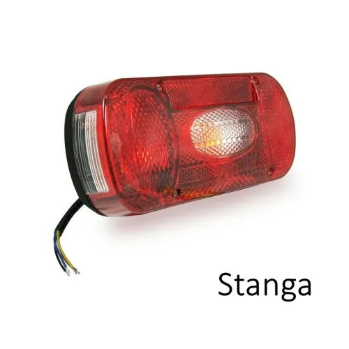 Lampa spate auto/remorca stanga sau dreapta cu becuri 12V stop, semnalizare, pozitie, mers inapoi sau ceata si iluminare numar — imaginea 2
