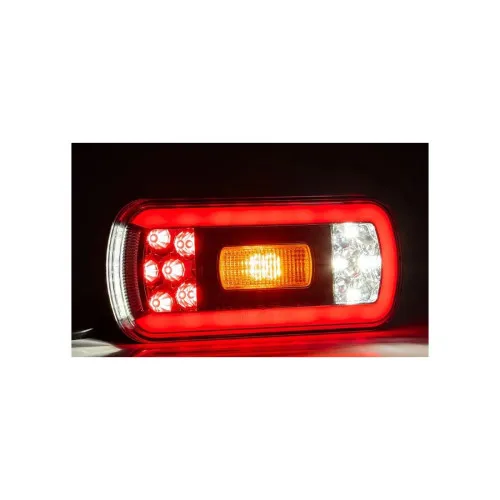 Lampa spate LED multifunctionala 6 functii 12V-36V cu mers inapoi si iluminare numar Fristom COF — imaginea 4
