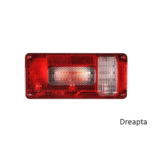 Lampa spate remorca 12V cu becuri stop, semnalizare, pozitie, numar, ceata sau mers inapoi