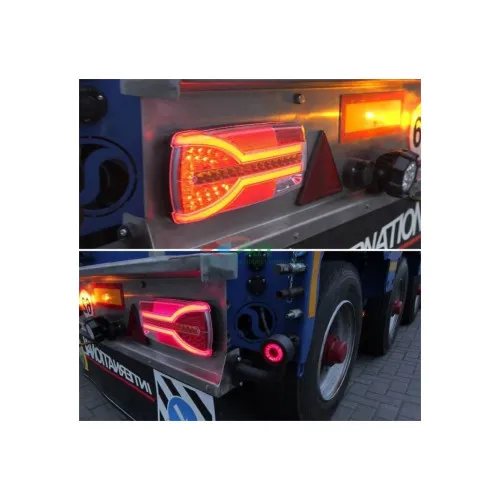 Lampa stop 305x132, 7 functii, ceata, mers inapoi, semnalizare dinamica, mufa 7 pini, stanga, incolor Cod: LZD 2302 — imaginea 2