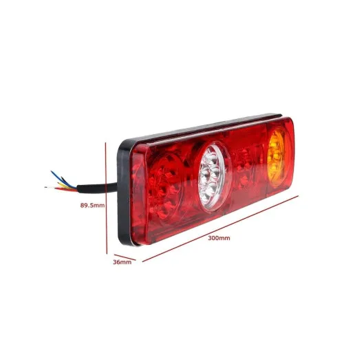 Lampa stop LED remorca 12V/24V 14x77 / 15x77 300x89.5x36 mm — imaginea 2