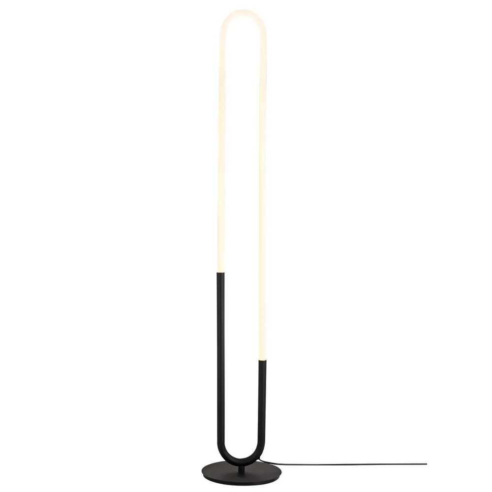 Lampadar LED Latium 01-3188, 20 W, 1420 lm, lumina calda, 1330 mm, negru mat, modern