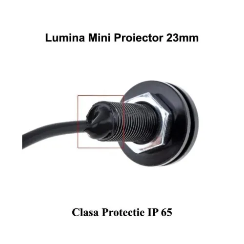 Lampi LED DRL 23mm 1.5W 12V lumina alba — imaginea 3