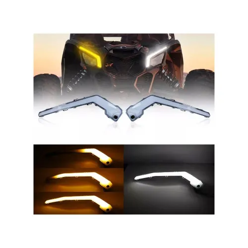 Lampi LED DRL cu semnalizare compatibile Can-Am Maverick X3 2017-2023 set 2 bucati