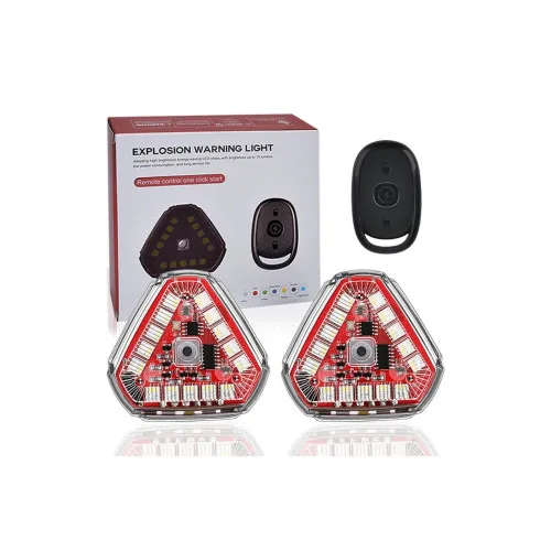 Lampi LED magnetice triunghiulare RGB+W cu telecomanda si baterie reincarcabila set 2 bucati — imaginea 2