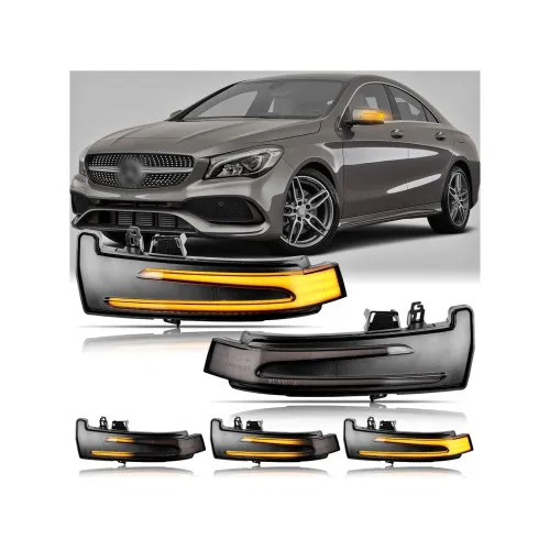 Lampi LED semnalizare oglinda dinamica compatibile Mercedes W176 W246 W204 W212 CLA C117 GLA X156 GLK X204 W221 CLS W218