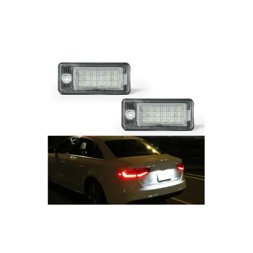 Lampi numar LED compatibile Audi A3 8P A4 B6 B7 A5 A6 C6 A8 Q7 — imaginea 2
