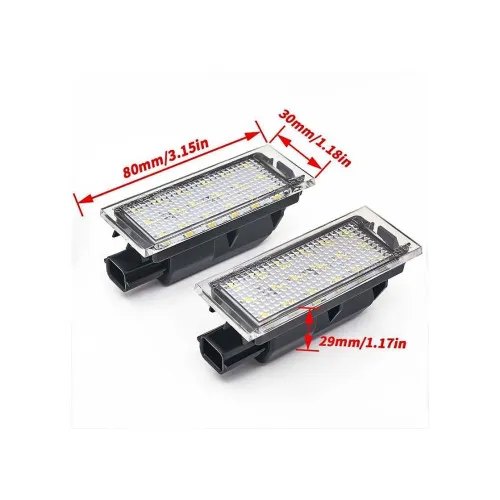 Lampi numar LED compatibile Dacia Logan II facelift Renault Clio Megane Laguna — imaginea 2