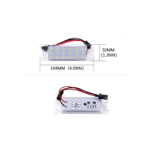 Lampi numar LED compatibile Opel Astra H Corsa D Insignia Zafira B — imaginea 2