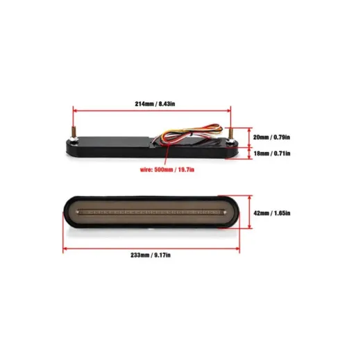 Lampi stop LED cu semnalizare dinamica 3 functii 12V/24V IP68 — imaginea 5