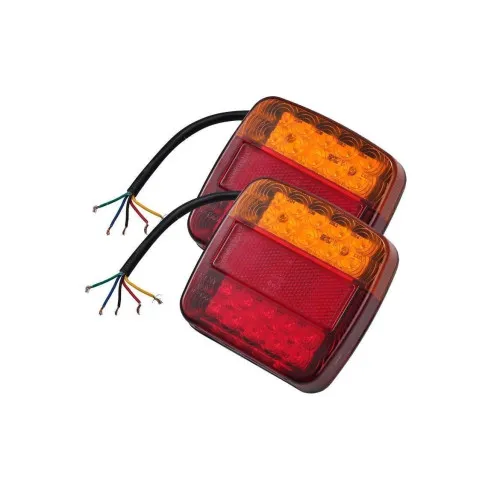 Lampi stop LED stanga dreapta 5 functii cu iluminare numar 110x105 mm
