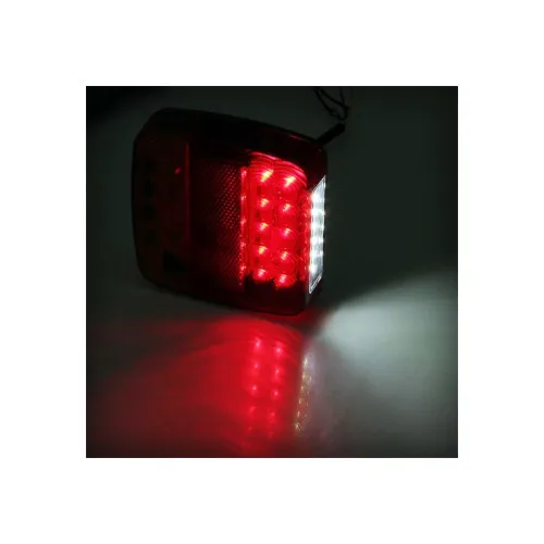 Lampi stop LED stanga dreapta 5 functii cu iluminare numar 110x105 mm — imaginea 5