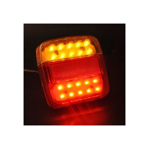 Lampi stop LED stanga dreapta 5 functii cu iluminare numar 110x105 mm — imaginea 6