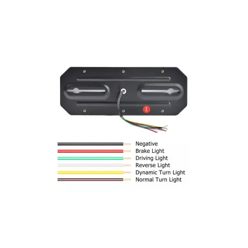 Lampi stop LED stanga dreapta cu efect neon si semnalizare dinamica 5 functii 12V/24V 345x130 mm — imaginea 3