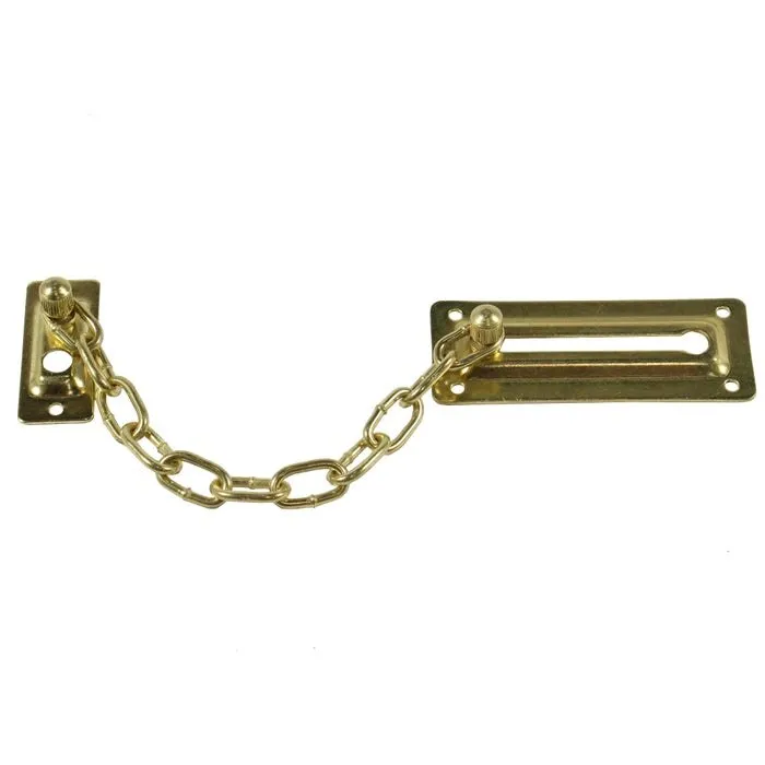 Lant blocare usa, auriu, 105 x 42 mm
