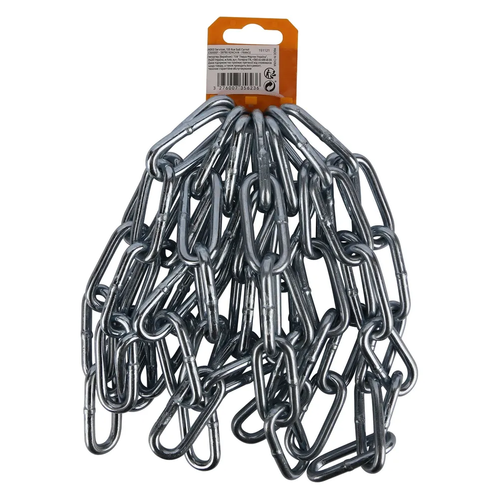 Lant otel zincat zale lungi Standers, Ø 6 mm, 2.5 m, rezistenta max 200 kg