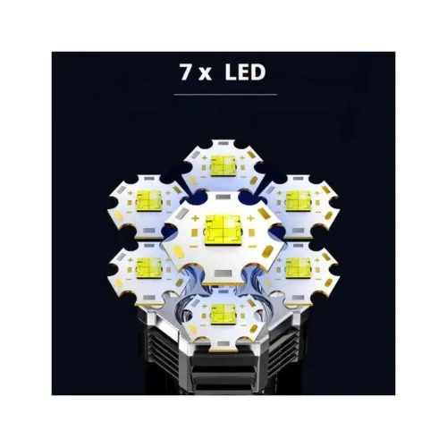 Lanterna reflector LED reincarcabila 7 LED lumina laterala 4 trepte USB — imaginea 3