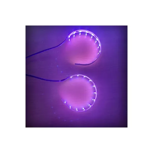 Led devil eyes LED RGB magic color pentru lupe far Control cu aplicatie pe telefon Voltaj 12V — imaginea 4