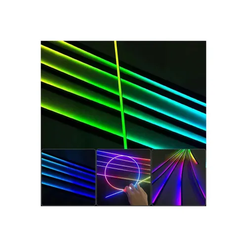Lumini ambientale auto LED RGB Digital Magic Color 12V 18 piese cu aplicatie Bluetooth — imaginea 3