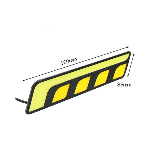 Lumini de zi DRL auto LED 16 cm cu functie semnalizare — imaginea 2