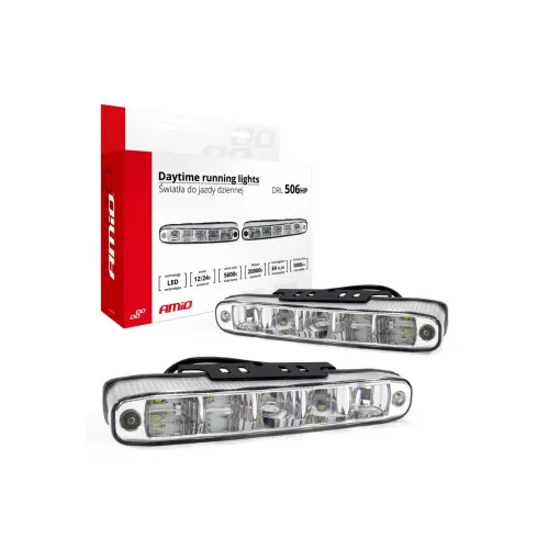 Lumini de zi DRL LED 12V-24V 5 LED cu automatizare set 2 bucati
