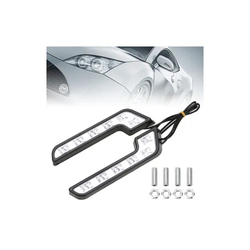 Lumini de zi LED DRL 12V 4.8W forma L stanga dreapta set 2 bucati — imaginea 4