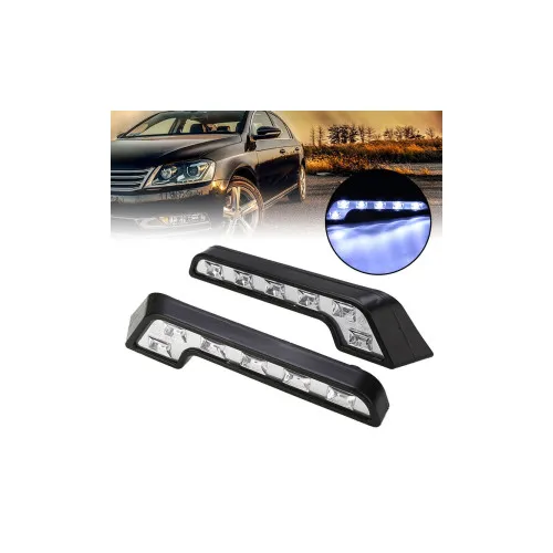 Lumini de zi LED DRL 12V 4.8W forma L stanga dreapta set 2 bucati — imaginea 5