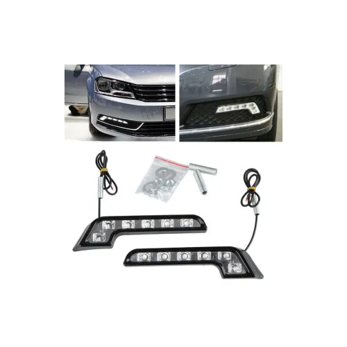 Lumini de zi LED DRL 12V 4.8W forma L stanga dreapta set 2 bucati — imaginea 3