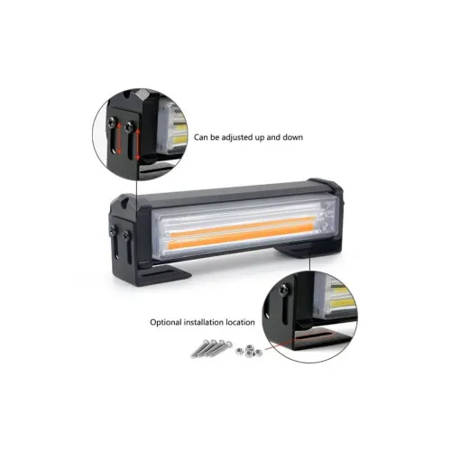 Lumini LED stroboscopice 2x18W 12V-24V portocalii 12 moduri set 2 bucati — imaginea 5
