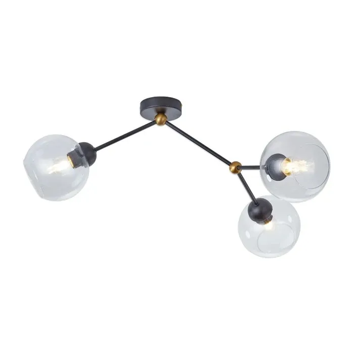 Lustra Flavor KL103018, 3 x E27, negru + cupru, modern