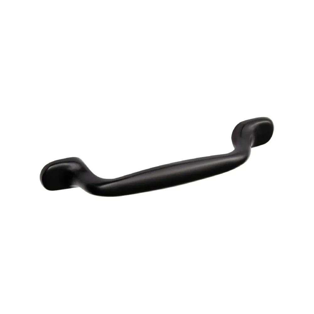 Maner mobila Inspire Kitnos, 96 mm, zamac, negru, finisaj mat