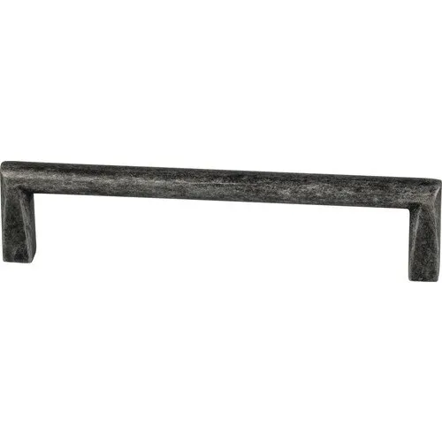 Maner pentru mobila distanta perforatii 128mm, aluminiu nichel antic