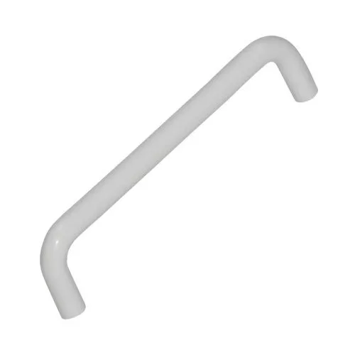 Maner pentru mobila distanta perforatii 128mm, plastic alb