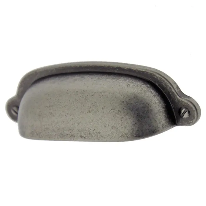 Maner pentru mobila, metalic, finisaj gri antic, M 880.10 M4 x 64 mm