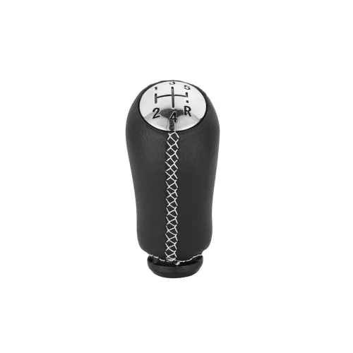 Maner schimbator imitatie piele compatibil Dacia Logan / Renault Megane / Clio cu 2 adaptoare pentru 5 si 6 viteze