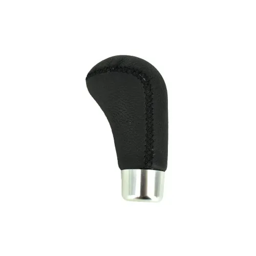 Maner schimbator viteze auto universal negru piele cusatura neagra