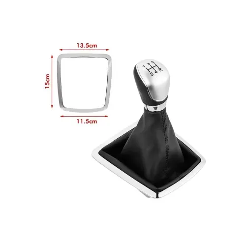 Maner si Manson schimbator imitatie piele compatibil Ford Focus MK2 2009-2015 5 viteze — imaginea 3