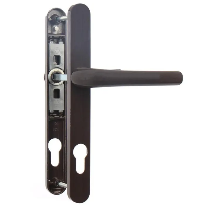 Maner usa interior, cu sild, Safir, pentru cilindru, aluminiu, maro, 92 mm
