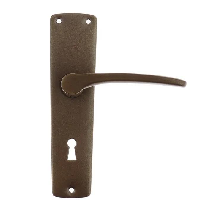 Maner usa interior, cu sild, Ubis 661, pentru cheie, metal, maro, 54 mm